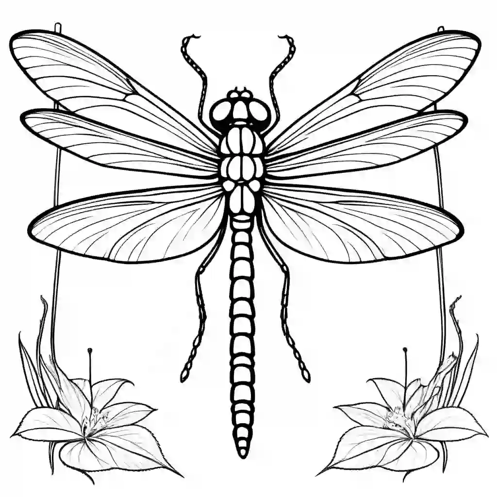 Dragonfly Fairy coloring pages